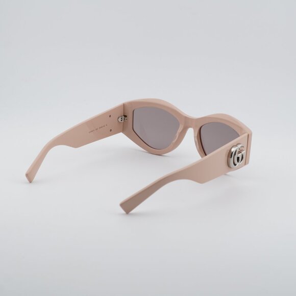 Gucci GG1951S 005 Sunglasses Vintage Pink Cat Eye Frame, Brown Lenses